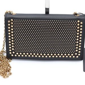 MCM Marelda Nemesis Black Leather Studded Wallet